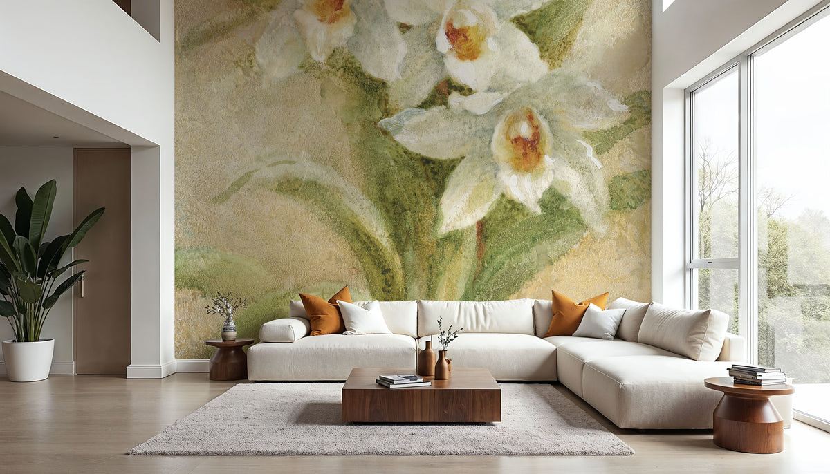 Dreamy Orchids II Mural Wallpaper - room preview 05