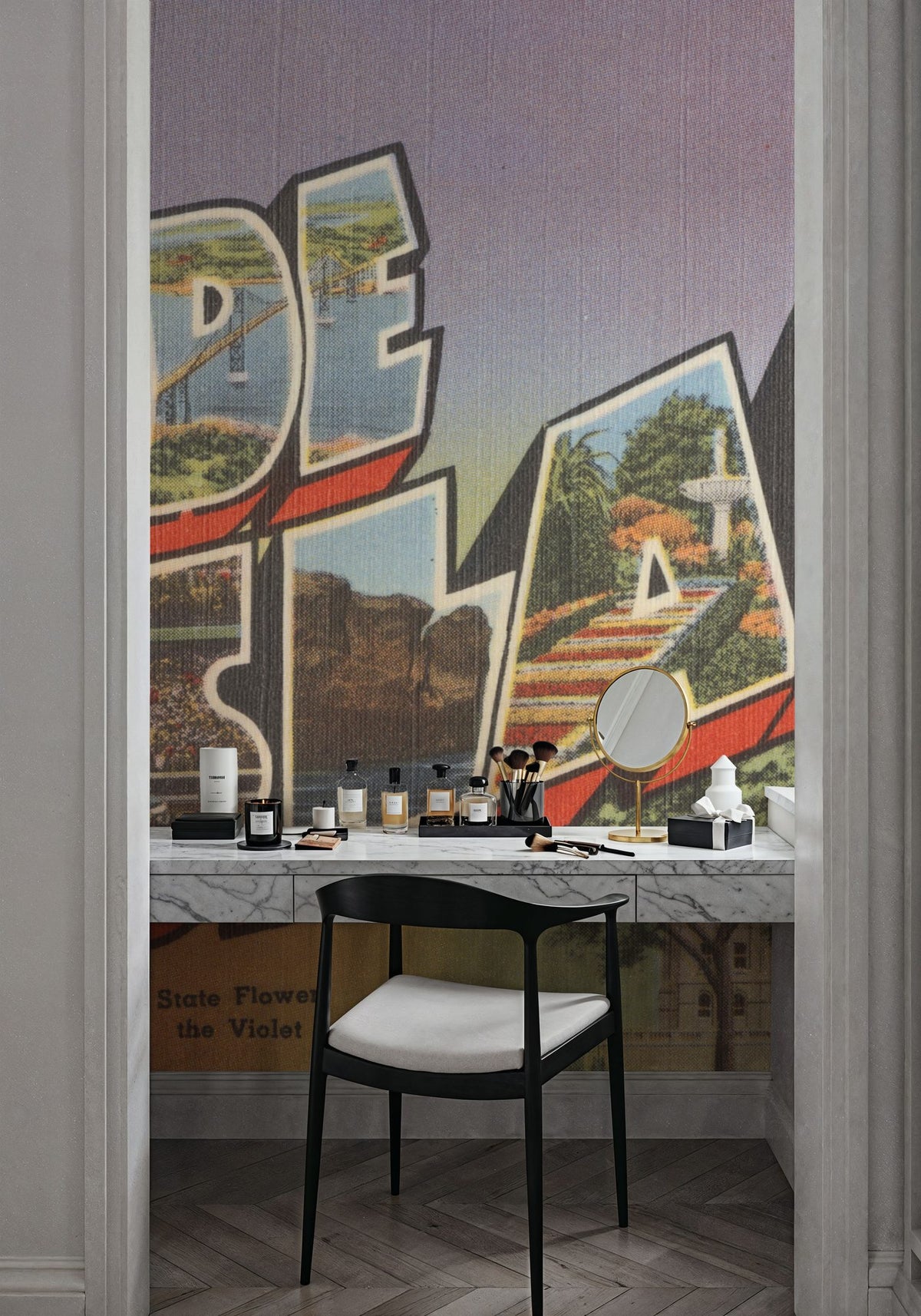 Greetings From Rhode Island Mural Wallpaper - room preview 05