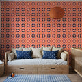 Kaleidoscope Coral Mural Wallpaper - room preview 05