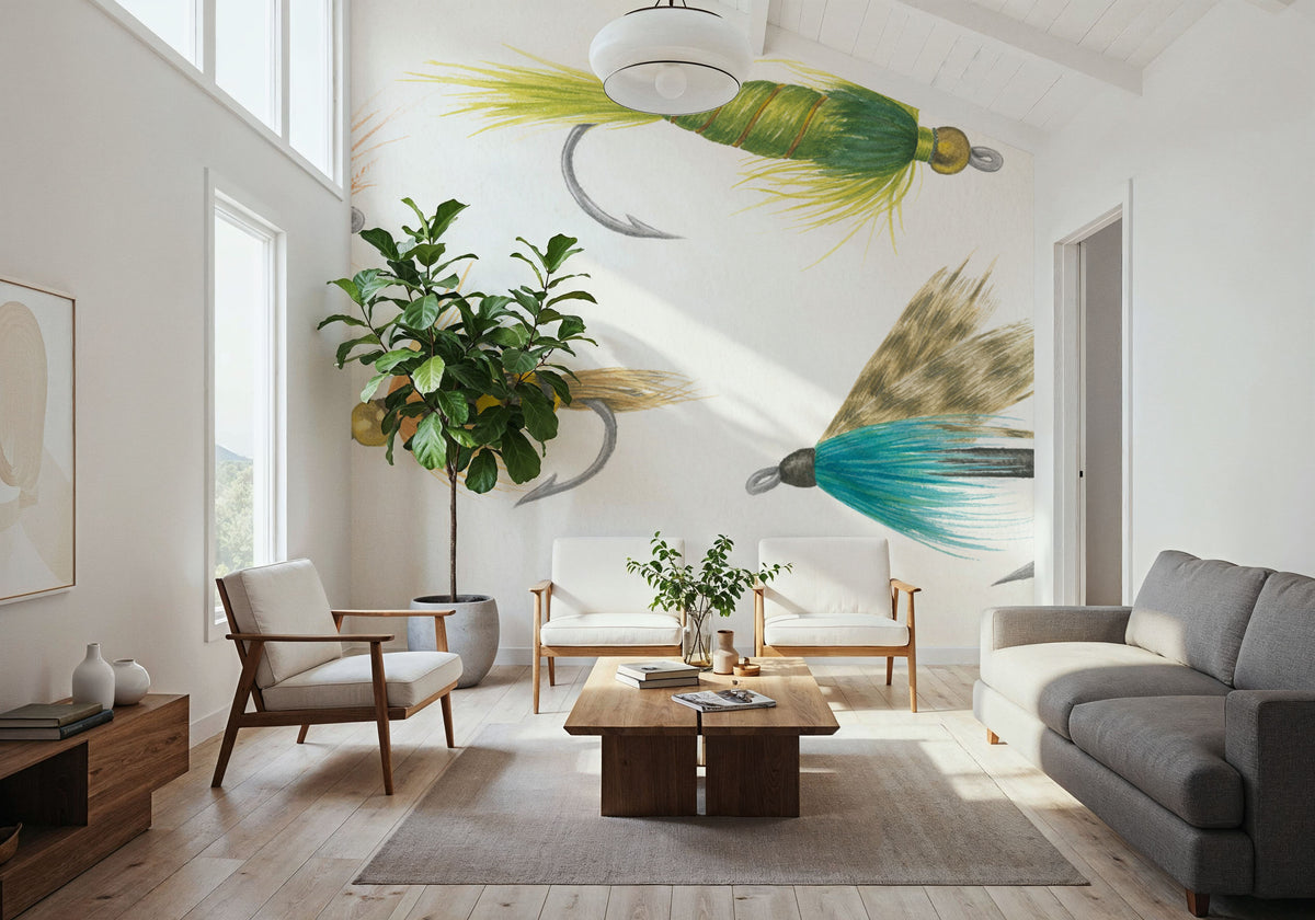 Gone Fishin XII Mural Wallpaper - room preview 05