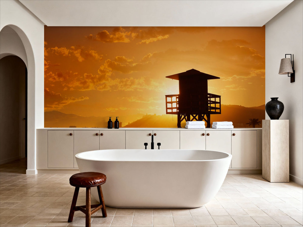 Los Olivos Beach Mural Wallpaper - room preview 05