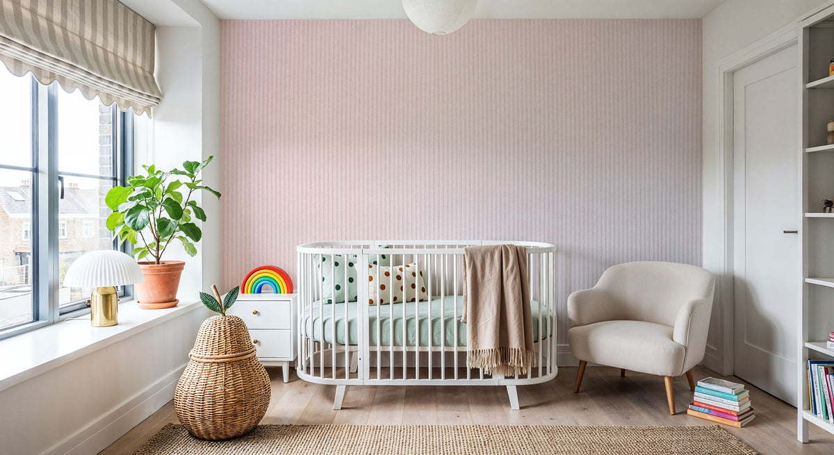 Corduroy Stripes Mural Wallpaper - room preview 05