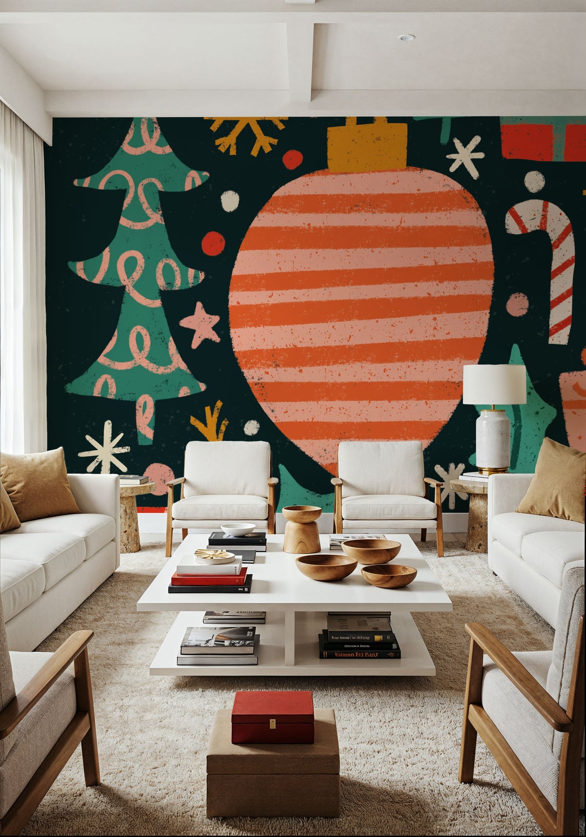 Warm Wishes III Mural Wallpaper - room preview 05