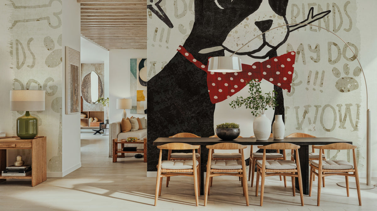 Puppy Love VI Mural Wallpaper - room preview 05
