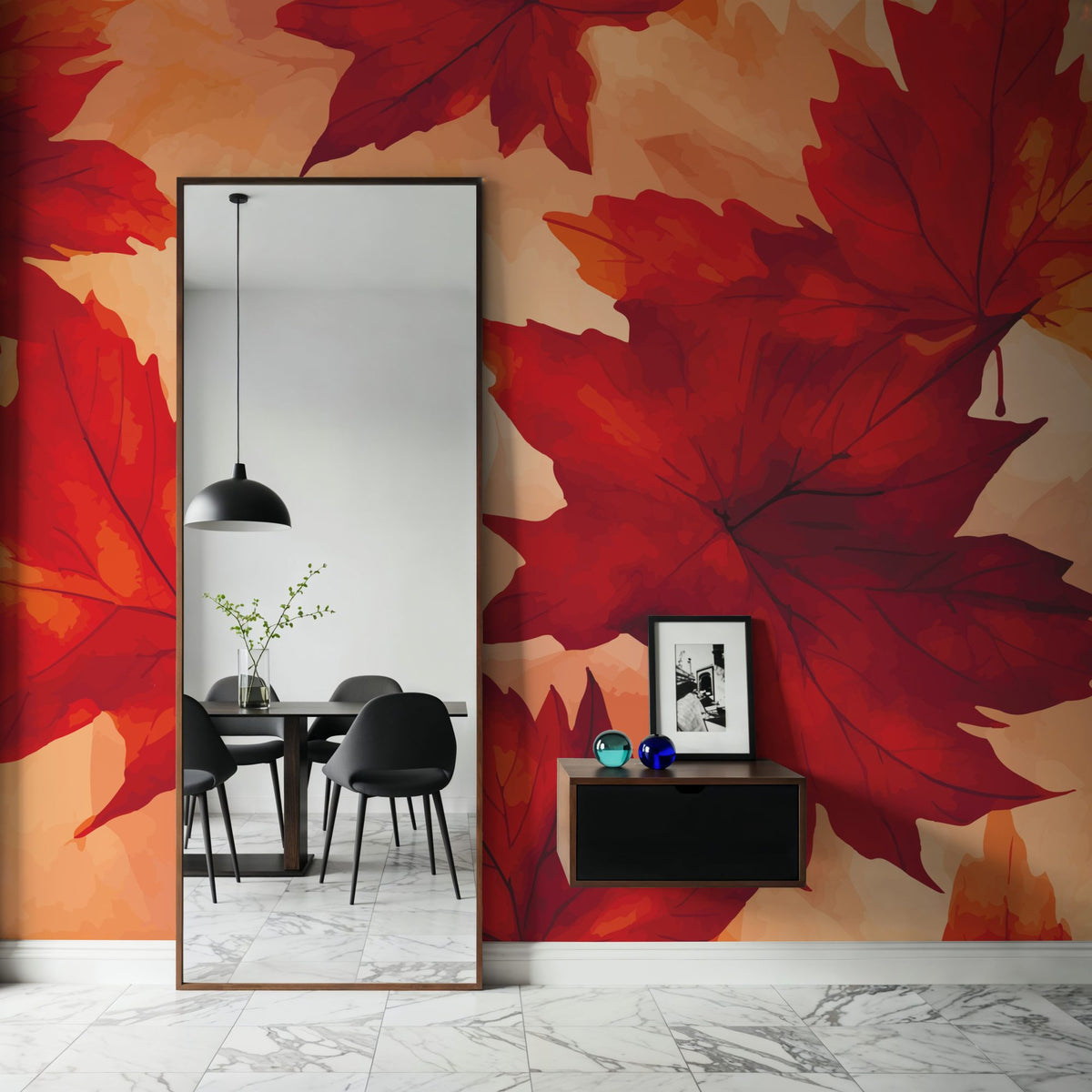 Oaks by Fall Mural Wallpaper - room preview 05