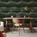 Camouflage Lines Mural Wallpaper - room preview 05