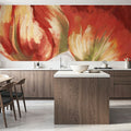 Spring Tulips Red I Mural Wallpaper - room preview 05