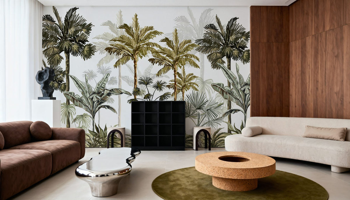 Playful Palms Mural Wallpaper - room preview 05