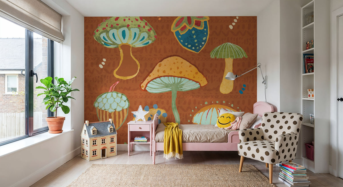 Harvest Whimsy IV Mural Wallpaper - room preview 05
