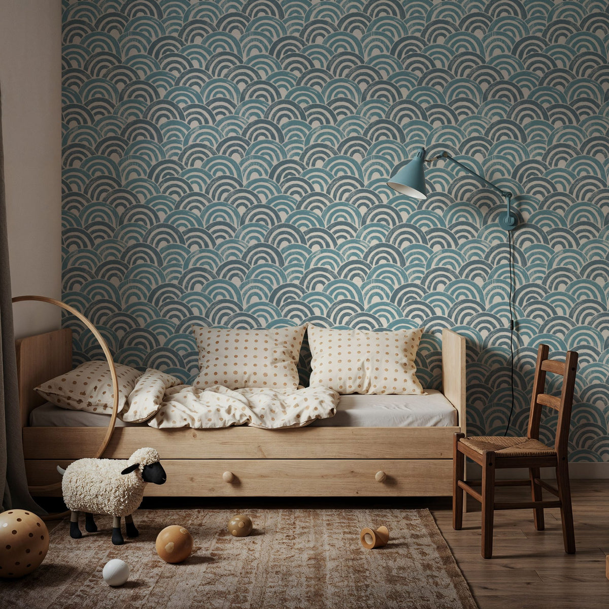 Japandi Sea Mural Wallpaper - room preview 05