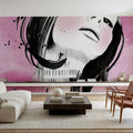Moon Girl I Mural Wallpaper - room preview 05