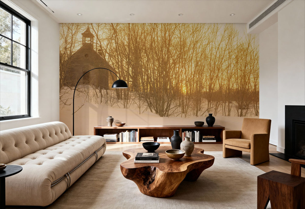 Winter Sanctuary Mural Wallpaper - room preview 05
