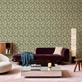 Nasturtium Verdure, Citrus Mural Wallpaper - room preview 05