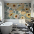 Breezy Flowers I Mural Wallpaper - room preview 05