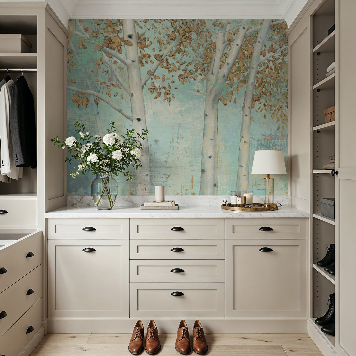 Bright Forest Mural Wallpaper - room preview 05