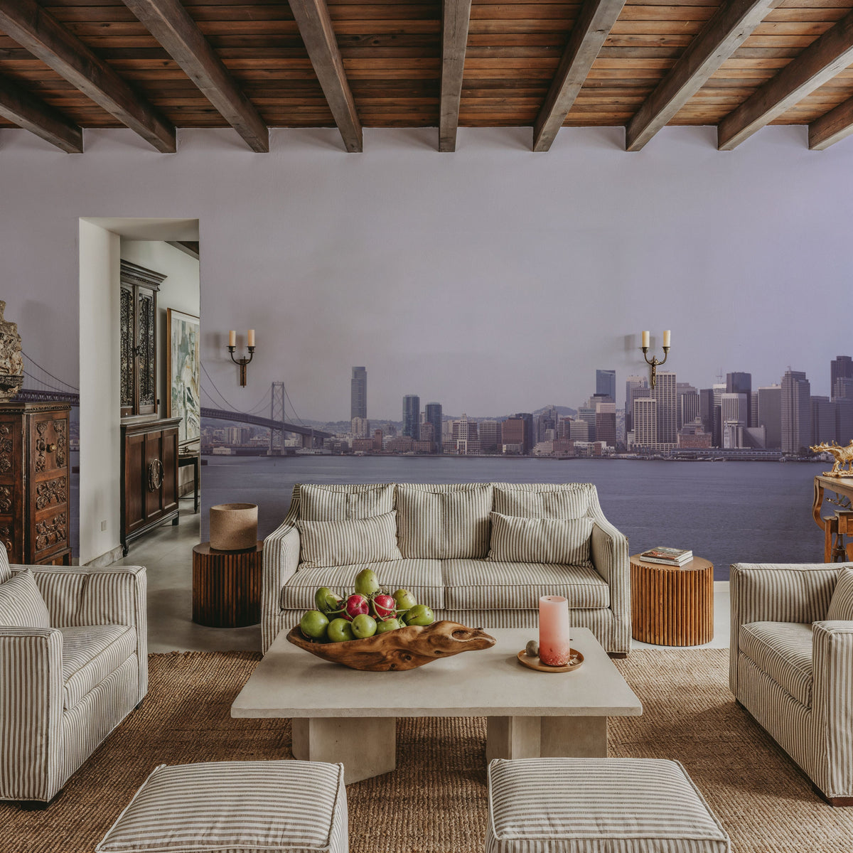 Urban Crossing Muted Mural Wallpaper - room preview 05