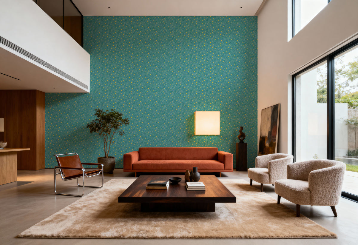 Cool Fluid Flowers Mural Wallpaper - room preview 05