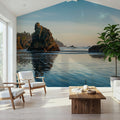 Ruby Beach Mural Wallpaper - Neutral Tone - room preview 05