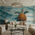 Sandbar Sea Turtle I Mural Wallpaper - room preview 05