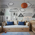 Three Clouds Mural Wallpaper - room preview 05