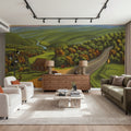 Deerfield River Valley Mural Wallpaper - room preview 05