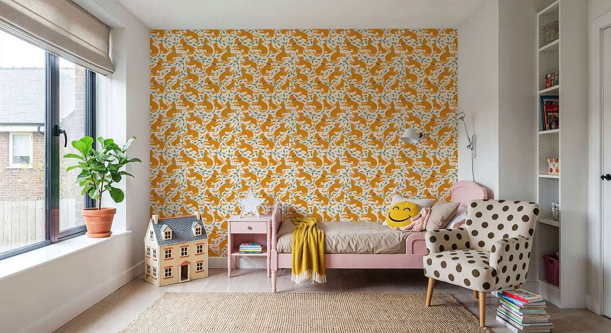 The Dogs of Devon Mural Wallpaper - room preview 05