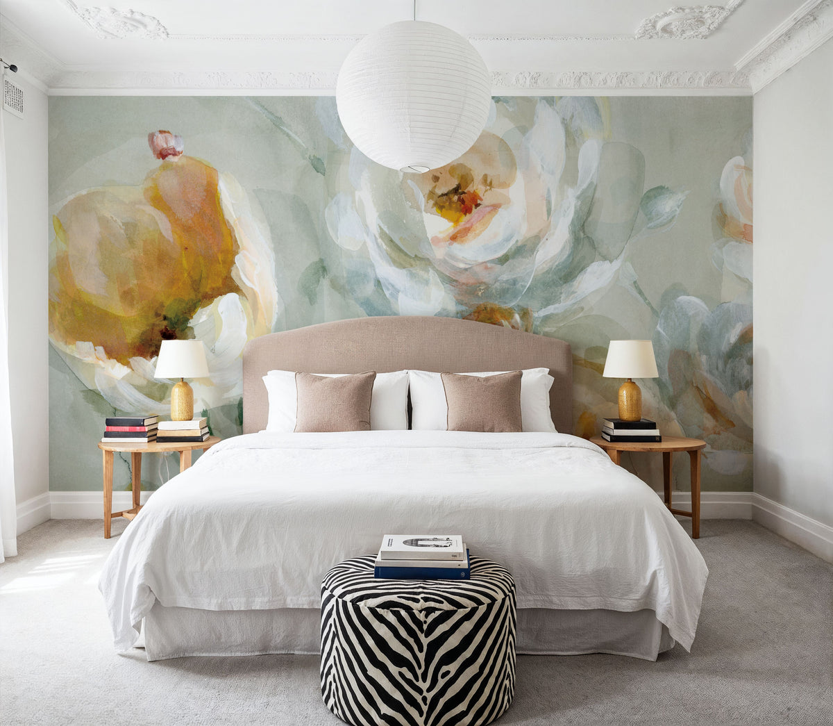 Fall Blossoms Panel III Mural Wallpaper - room preview 05