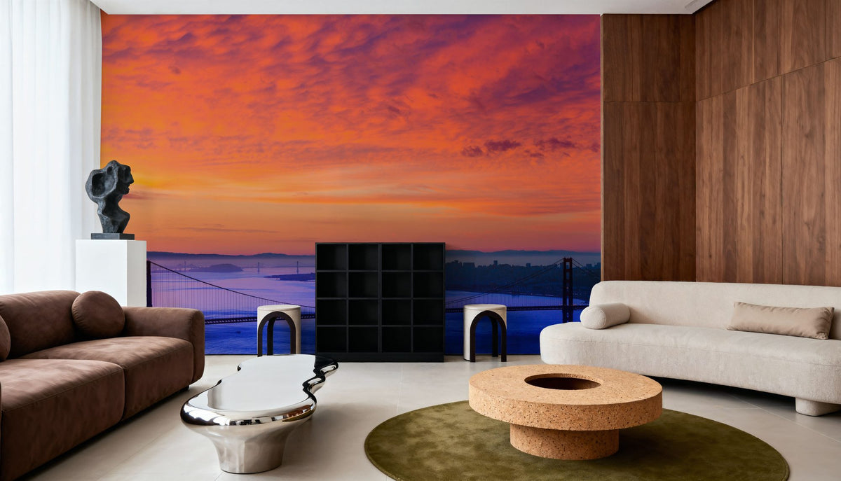 Golden Gate Sunset III Mural Wallpaper - room preview 05