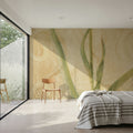 Vintage Tulip in Glass Vase Mural Wallpaper - room preview 05