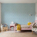 Seaside Fish Blue Mural Wallpaper - room preview 05