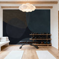 Embracing Shapes, Midnight Mural Wallpaper - room preview 05
