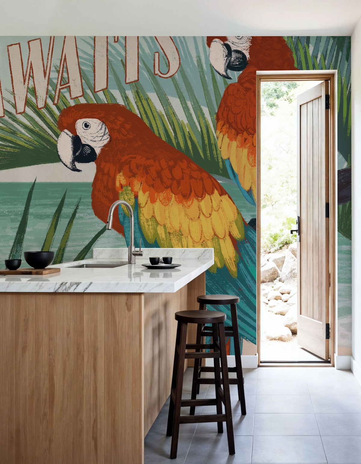Welcome to Paradise V Mural Wallpaper - room preview 05