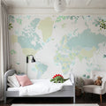 World Map - Marie Mural Wallpaper - room preview 05