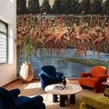 Flamingos Mural Wallpaper - room preview 05