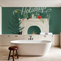 Home For the Holidays VI Mural Wallpaper - room preview 05