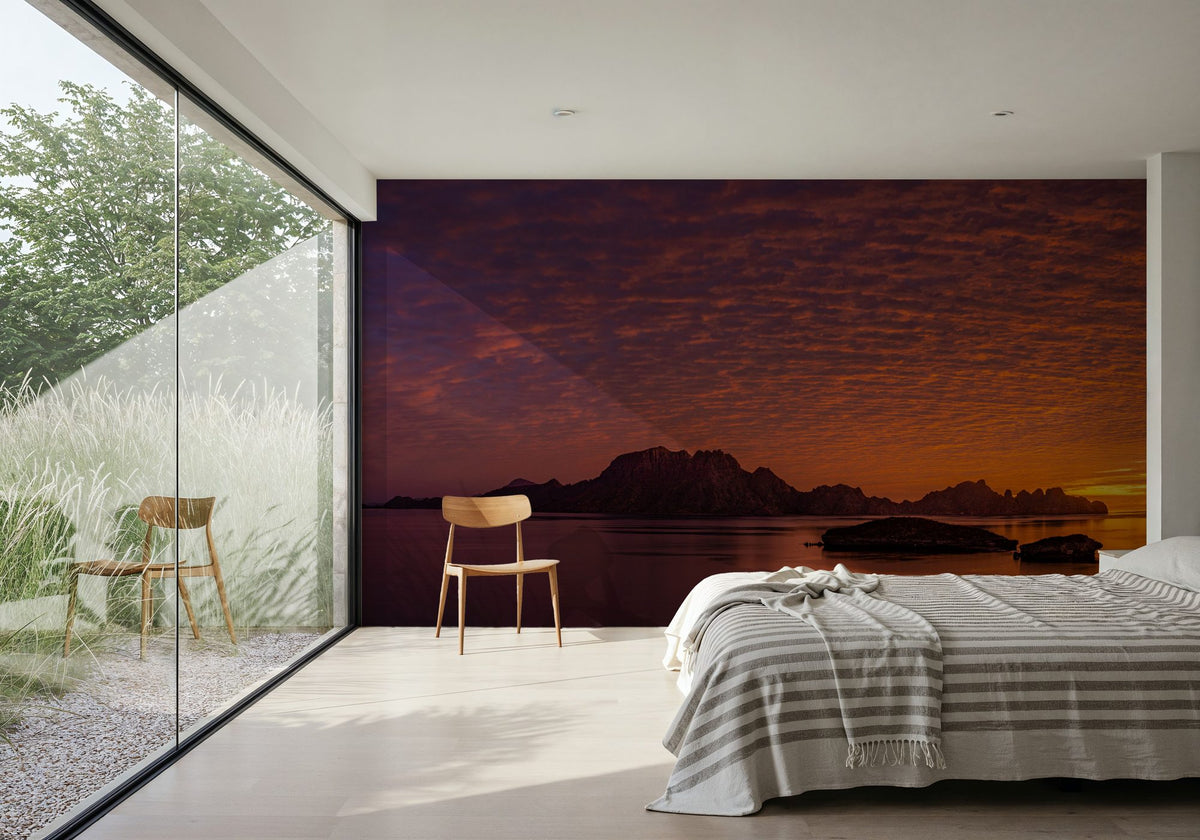 Baja Sunrise Mural Wallpaper - room preview 05
