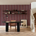 Bloom Lines Purple Mural Wallpaper - room preview 05