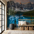 Moraine Lake Mural Wallpaper - room preview 05