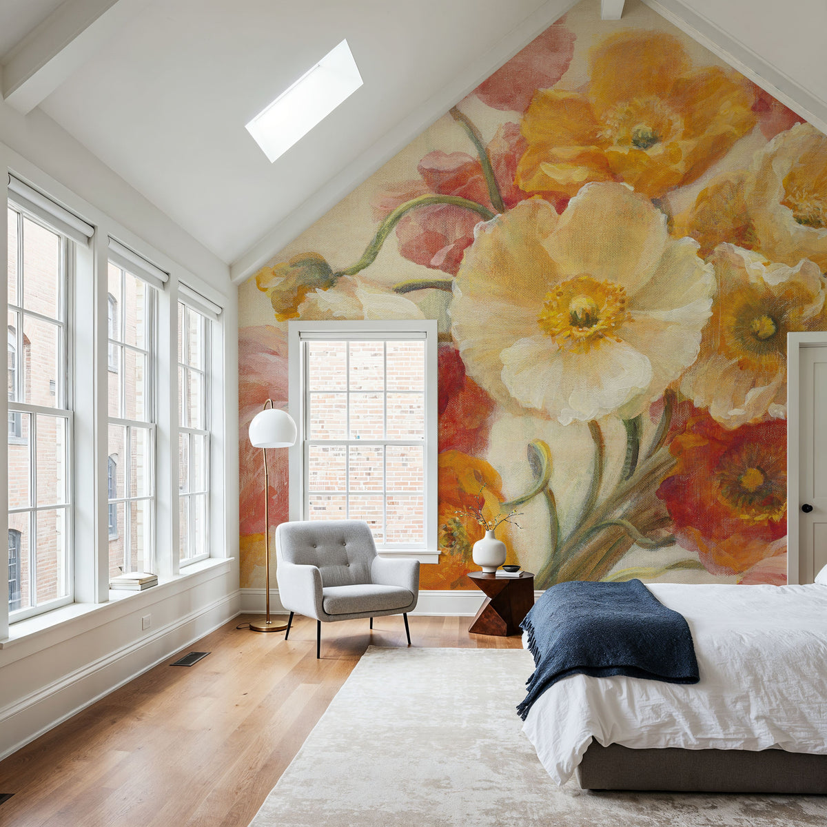 Poppies Delight Crop II Mural Wallpaper - room preview 05