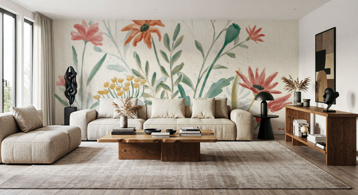 Wildflower in the Wild Mural Wallpaper - room preview 05