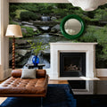 Tranquil Garden Cascade Mural Wallpaper - room preview 05