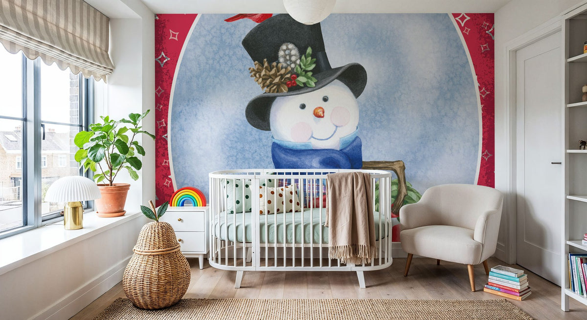 Main Street Christmas VII Mural Wallpaper - room preview 05