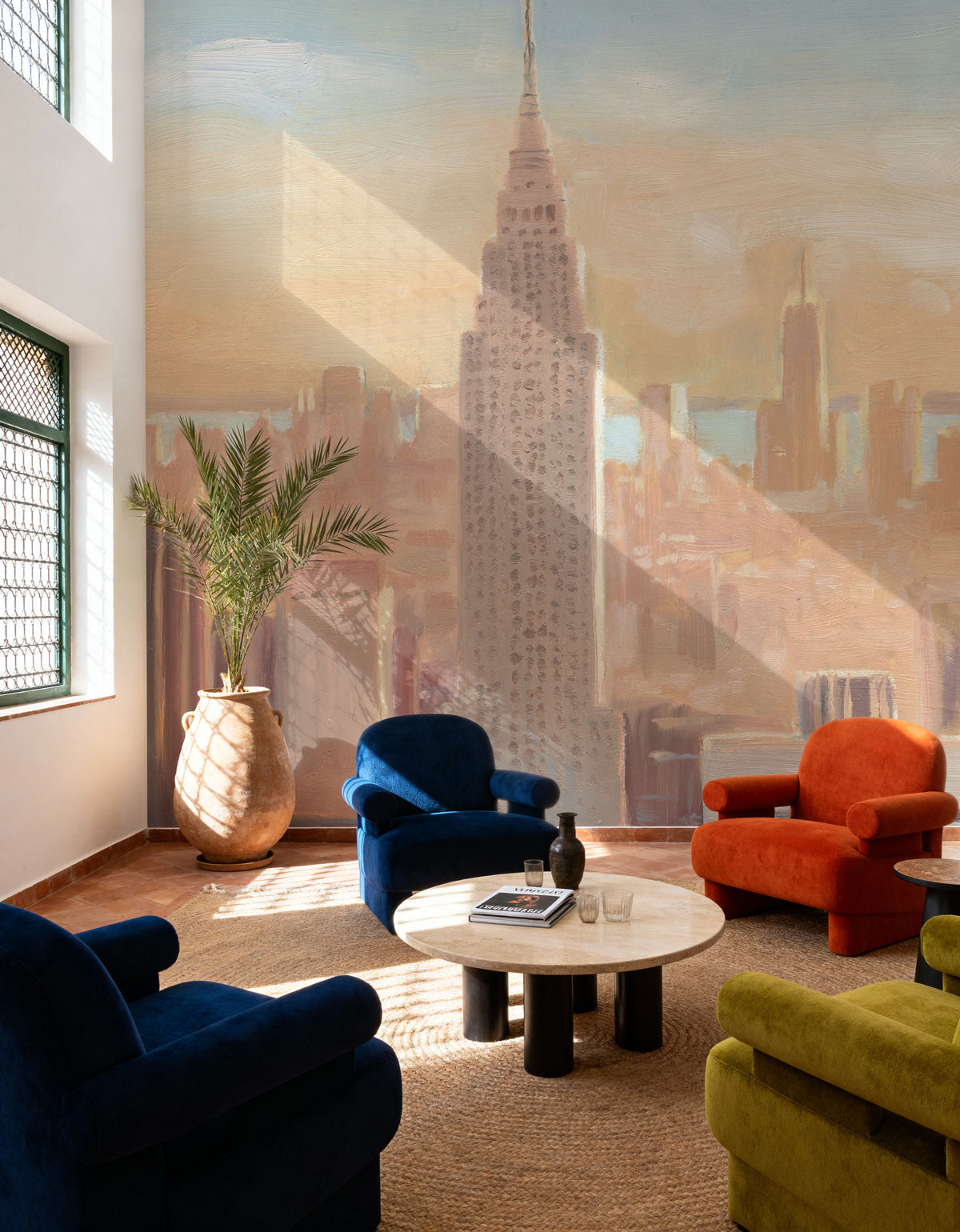 Downtown Golden Dawn Mural Wallpaper - room preview 05