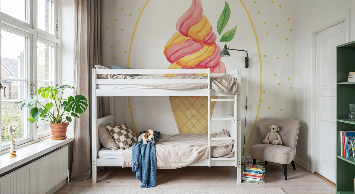 Lifes a Beach Soft Serve Mural Wallpaper - room preview 05