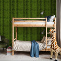 Panthera Tiger, Dill Green Mural Wallpaper - room preview 05