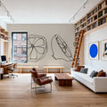 Line Lemons Mural Wallpaper - room preview 05