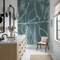 Simple Sprigs of Bay Leaf Mural Wallpaper - room preview 05