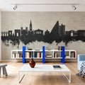 Montpellier Skyline Concrete Mural Wallpaper - room preview 05