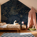 Moonlit Sky, Midnight Mural Wallpaper - room preview 05