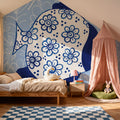 Coastal Chinoiserie I Mural Wallpaper - room preview 05